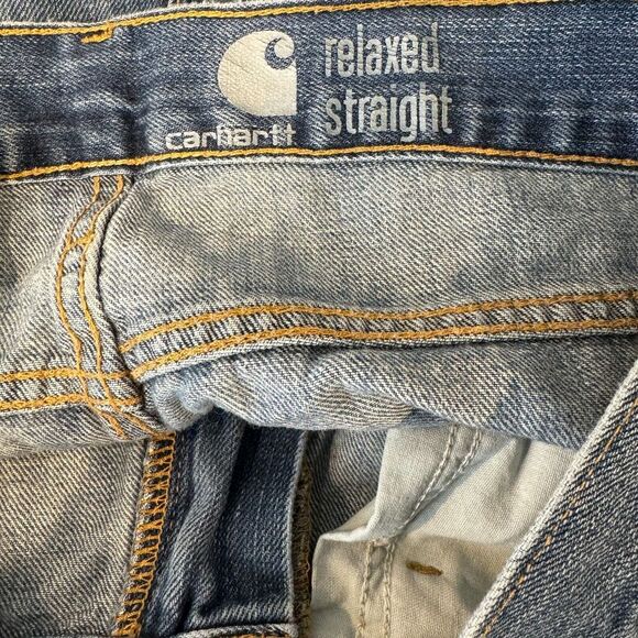 Carhartt Mens Jeans Size 30x30 Meduim Wash‎ Denim Relaxed Straight Street Work - Picture 5 of 8